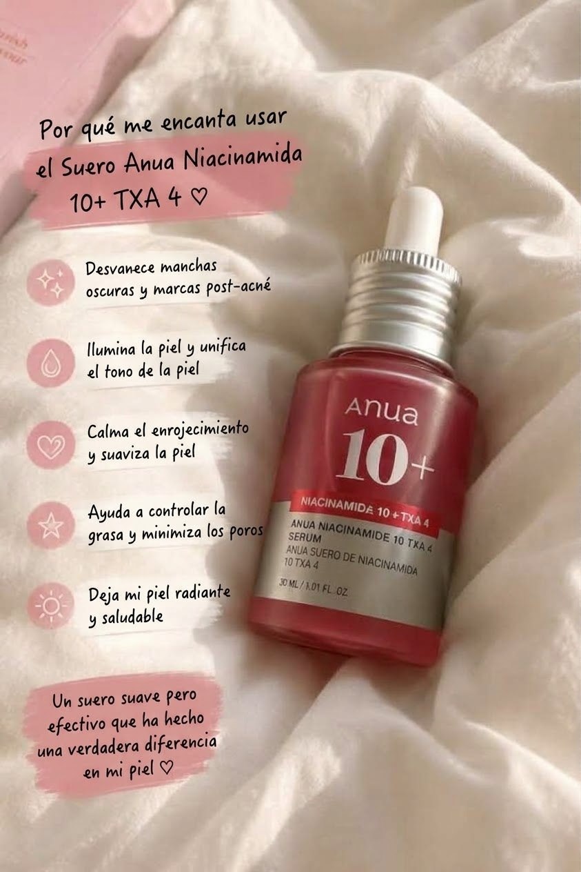 Suero Anua Niacinamida 10% + Ácido Tranexámico 4% - Despigmentante e Iluminador